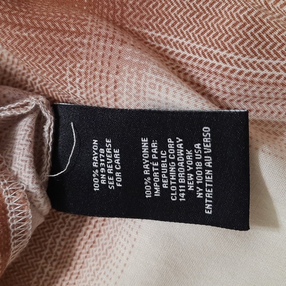 Magaschoni Medium Beige Rust Plaid Button Down Longsleeve Lightweight Sh… - Picture 5 of 5